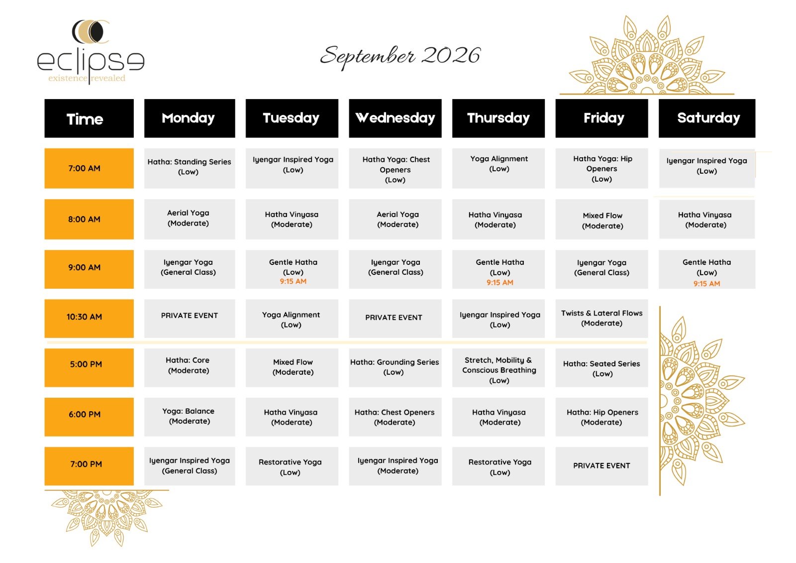 Go Eclipse Sept Schedule 1